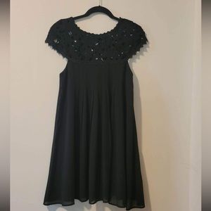 Altar’d State Flowy Black Dress with Lace